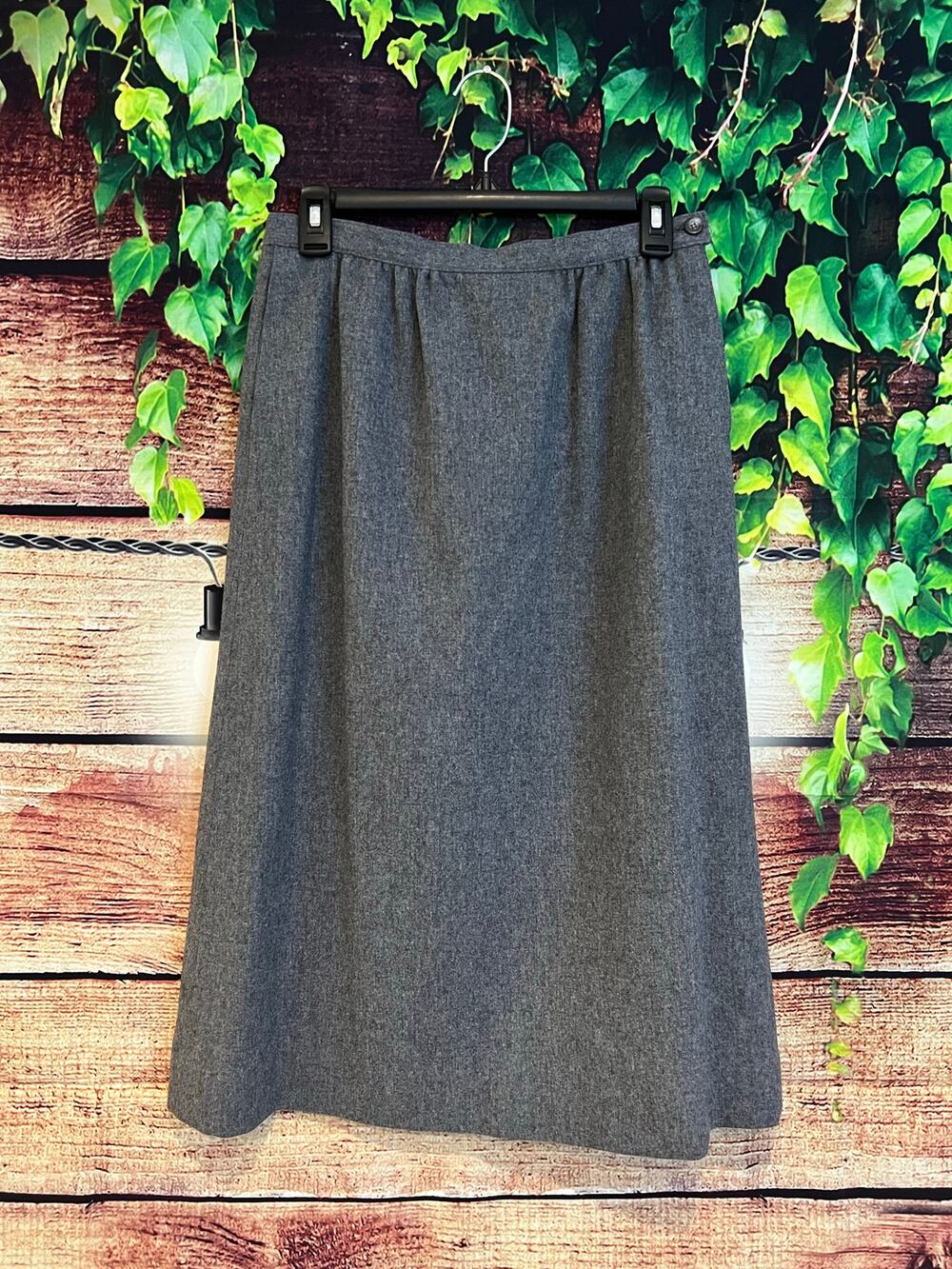 Vintage USA Pendleton Woolen Mills 100% Pure Virgin Wool Lined Skirt Midi 8 Med